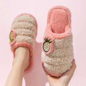 Pineapple Plush Slippers - Modakawa Modakawa