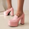 Sqaure Toe Chunk High Heel Mary Janes Shoes - Modakawa modakawa