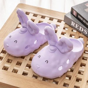 Cartoon Bunny Ears Casual Slippers - Modakawa Modakawa