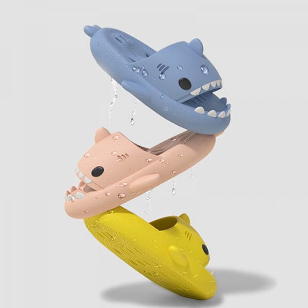 Cartoon Shark Hollow Out Casual Slippers - Modakawa Modakawa