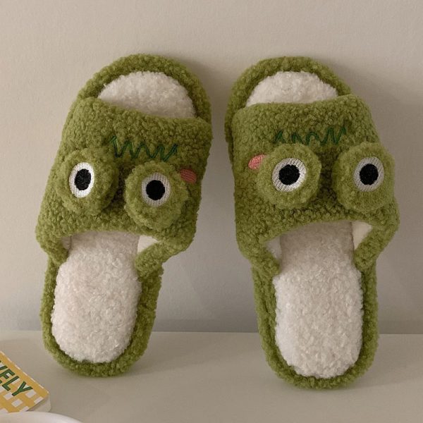 Cute Frog Plush Slippers - Modakawa Modakawa