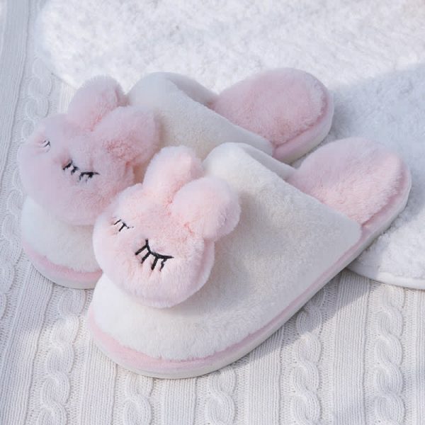 Girlfriend Boyfriend Cartoon Bunny Plush Slippers - Modakawa modakawa