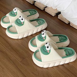 Cartoon Frog Casual Slippers - Modakawa Modakawa