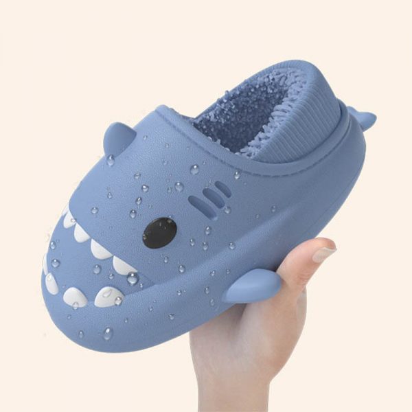 Cartoon Shark Casual Plush Slippers - Modakawa Modakawa