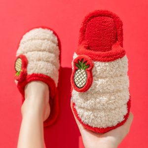 Pineapple Plush Slippers - Modakawa Modakawa