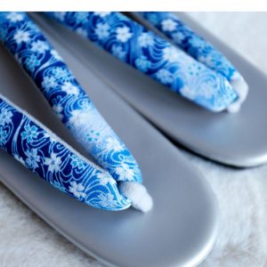 Print Japanese Kimono Slippers - Modakawa Modakawa