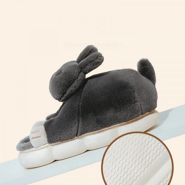 Cute Cartoon Bunny Bear Plush Slippers - Modakawa Modakawa