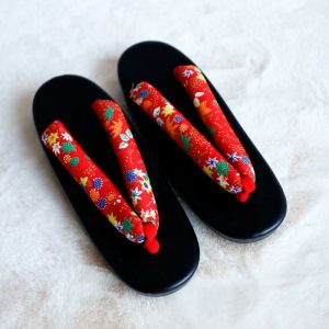 Print Japanese Kimono Slippers - Modakawa Modakawa